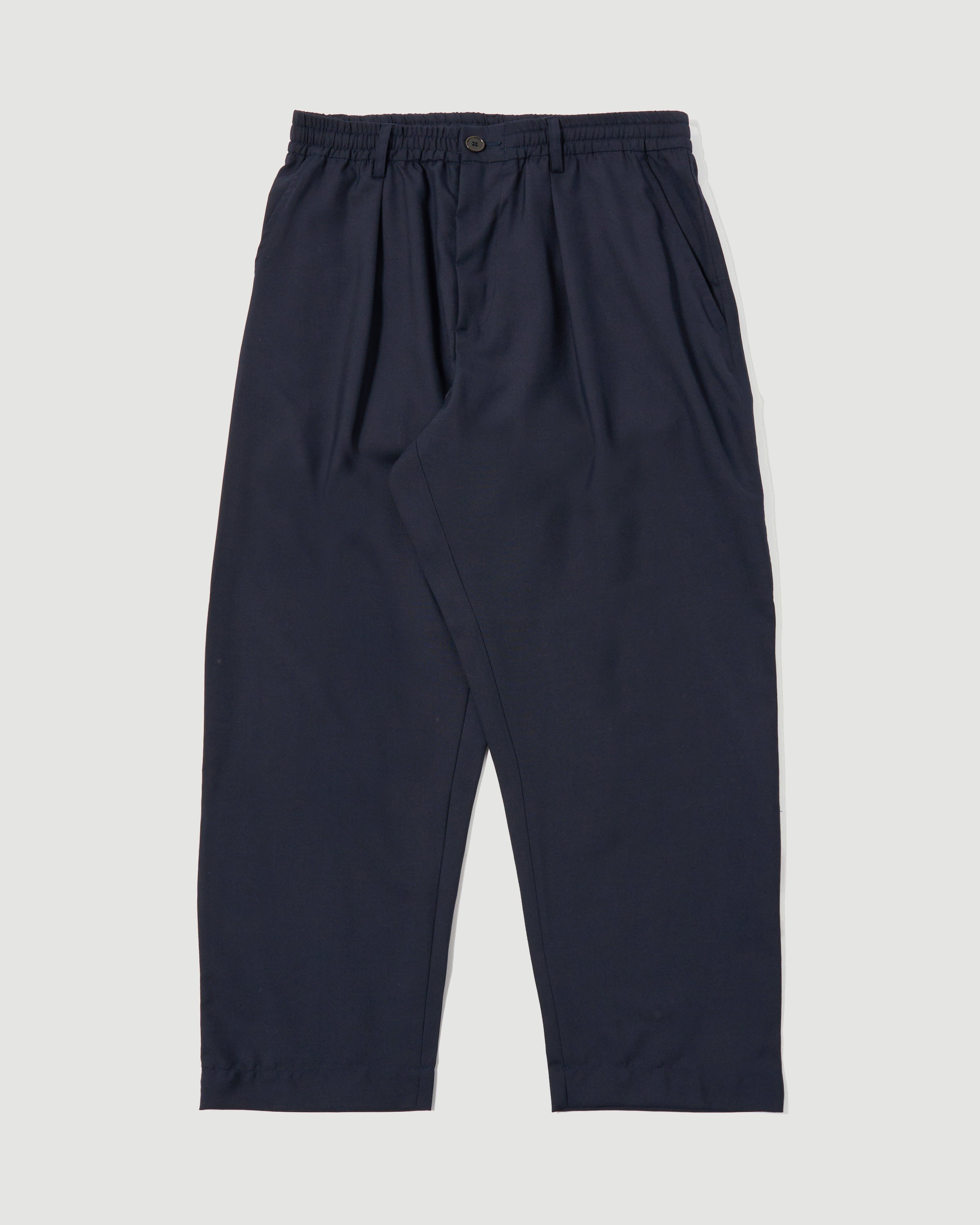 Universal Works Pleated Track Pant Navy Twill Pants Men