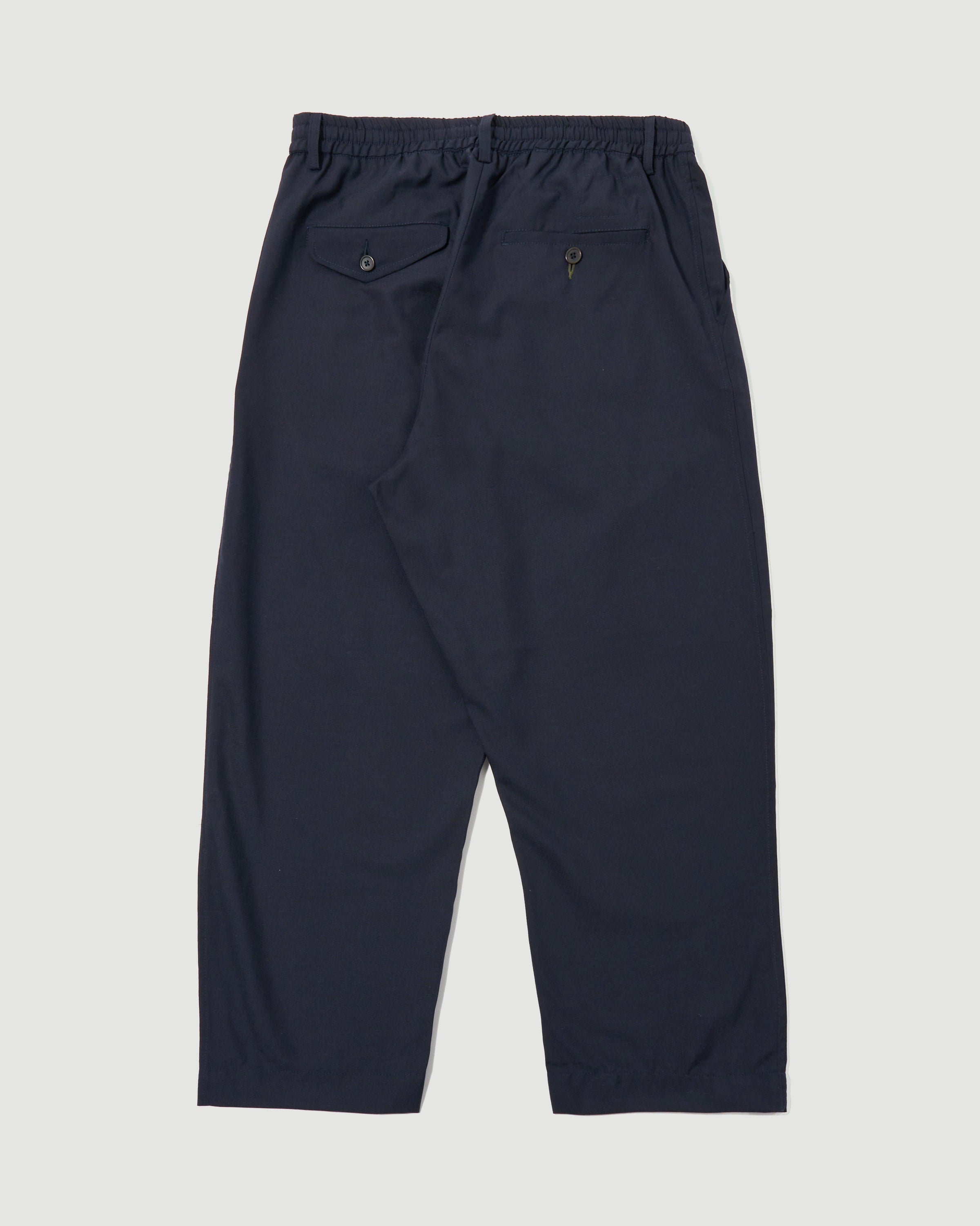 Universal Works Pleated Track Pant Navy Twill Pants Men