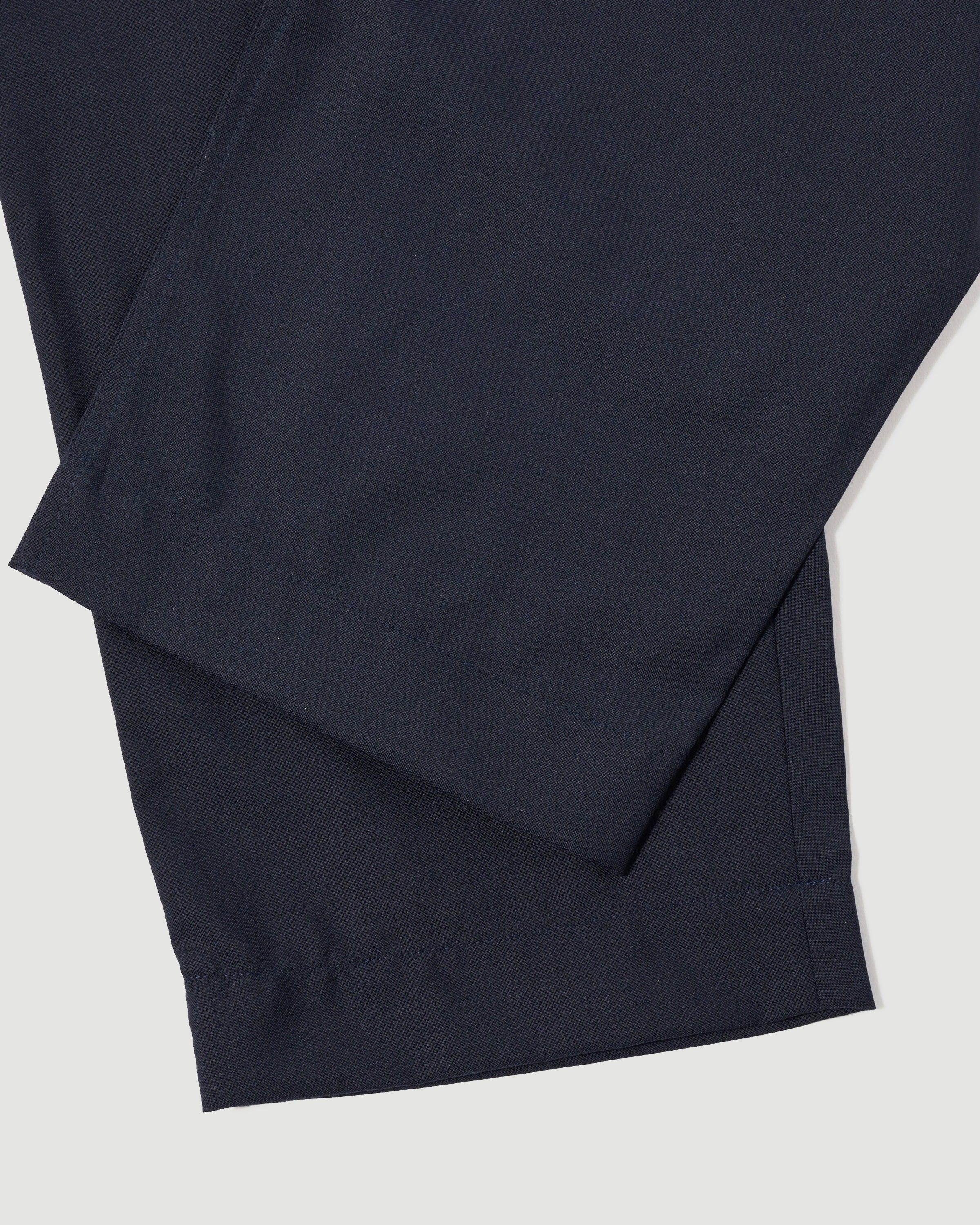 Universal Works Pleated Track Pant Navy Twill Pants Men