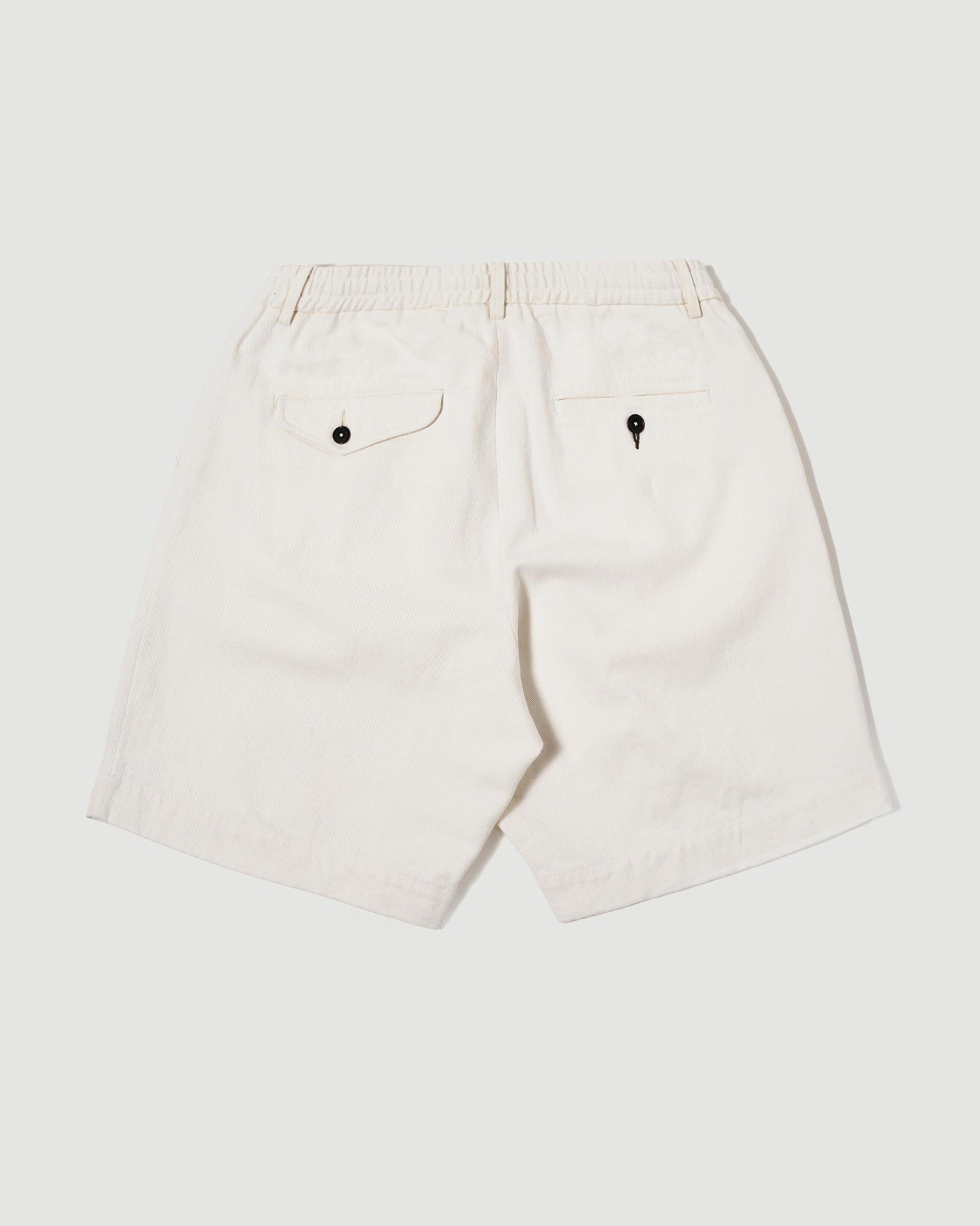 Universal Works Pleated Track Short Ecru Shorts Men