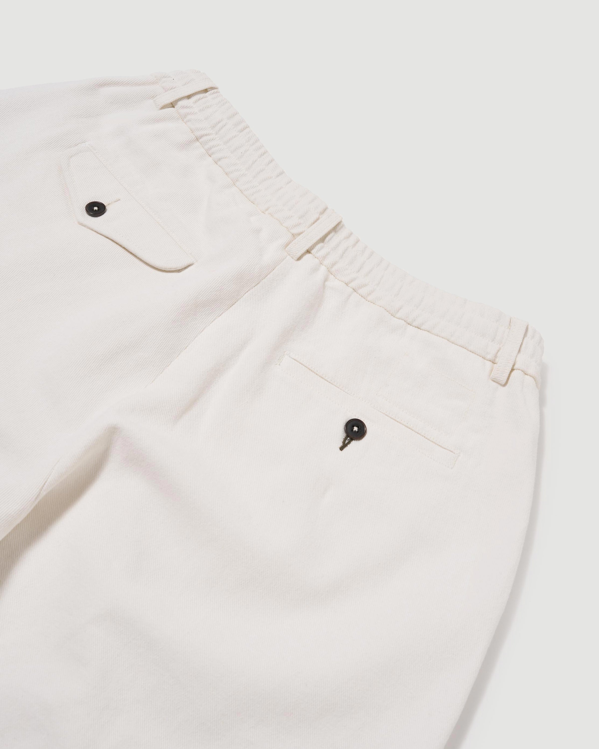 Universal Works Pleated Track Short Ecru Shorts Men