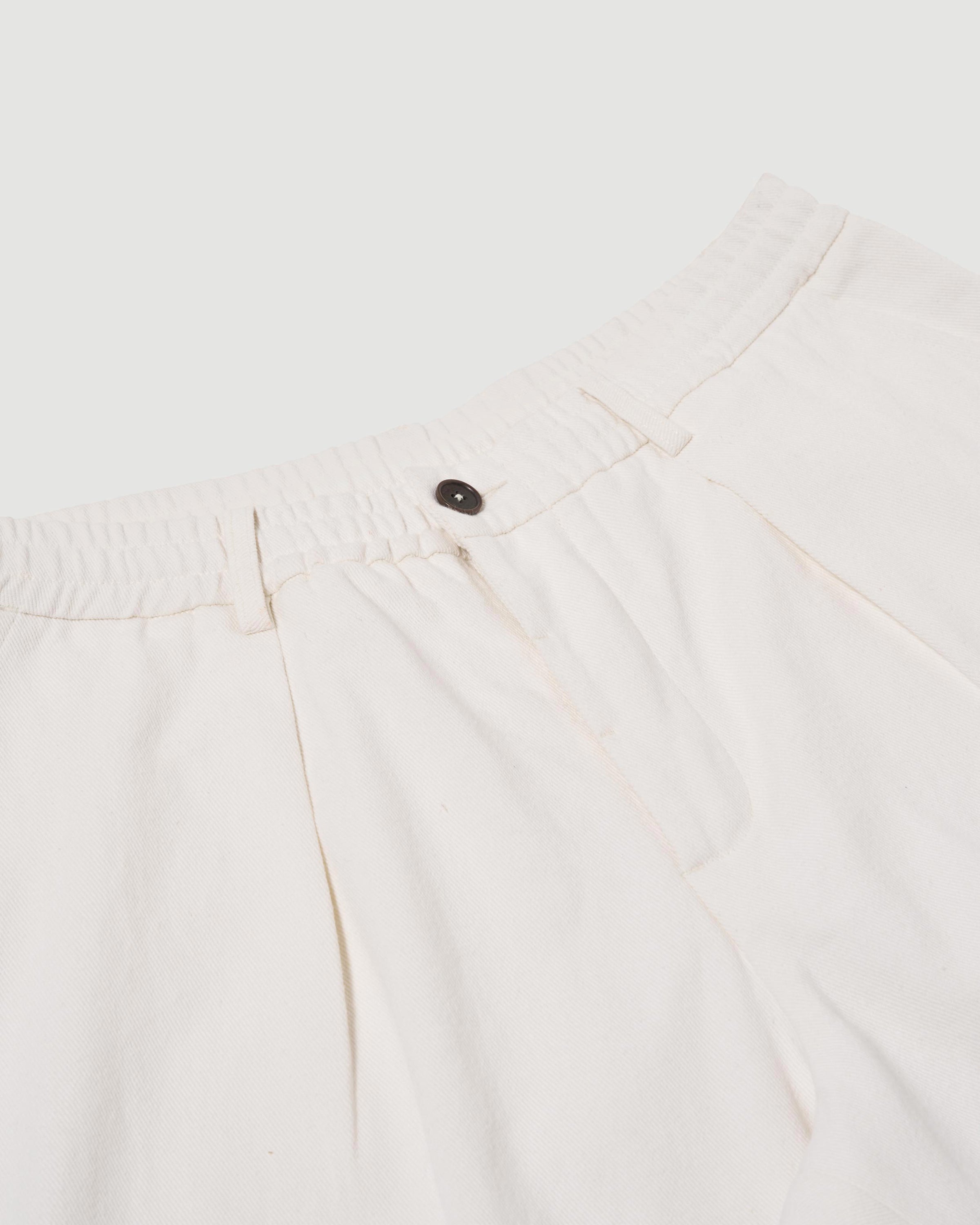 Universal Works Pleated Track Short Ecru Shorts Men