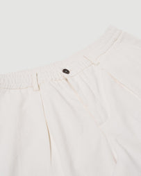 Universal Works Pleated Track Short Ecru Shorts Men
