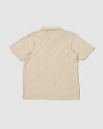 Universal Works Vacation Polo Ecru T-shirt S/S Men