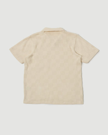 Universal Works Vacation Polo Ecru T-shirt S/S Men