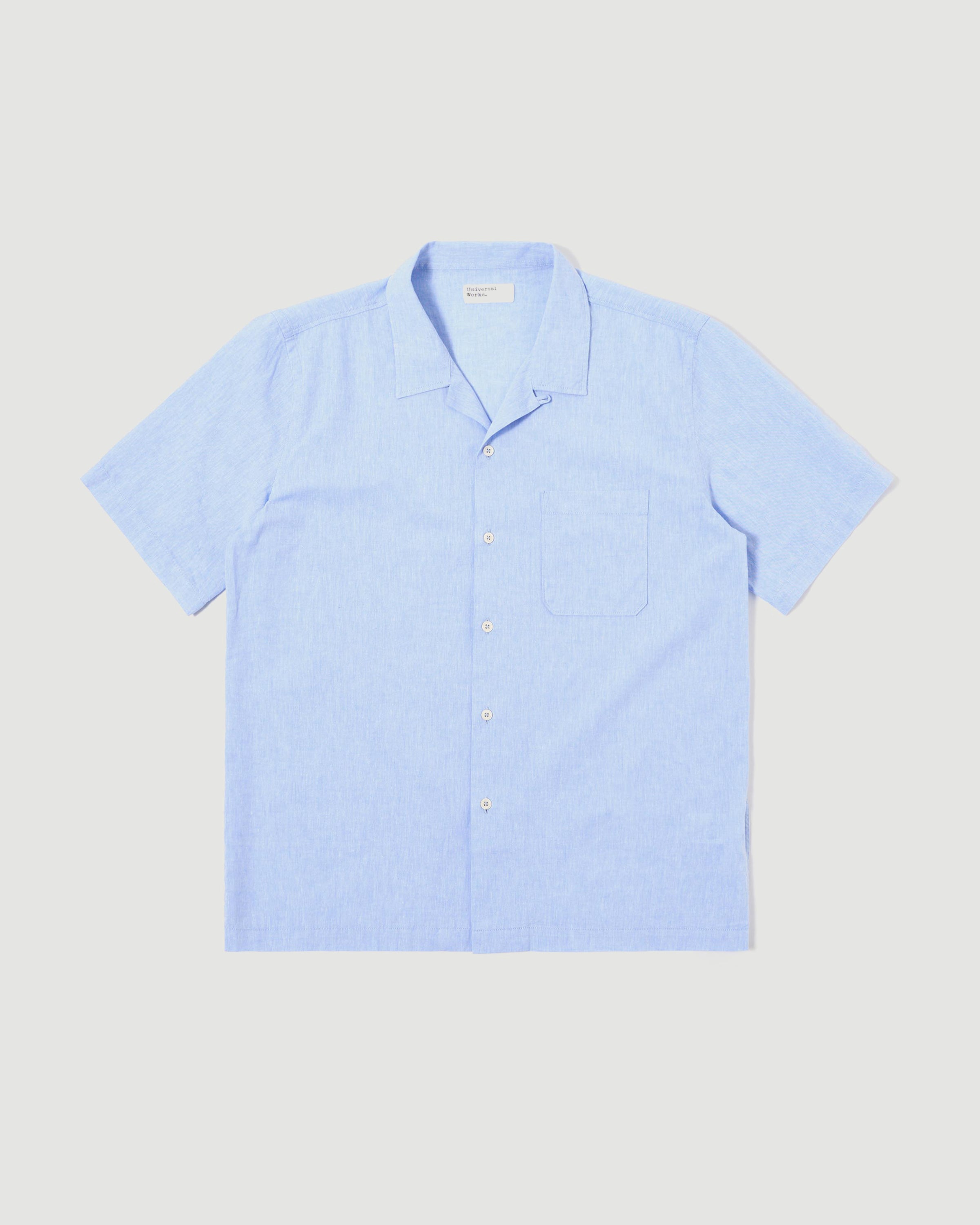 Universal Works Road Shirt Sky Blue Shirt L/S Men
