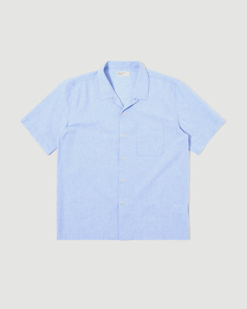 Universal Works Road Shirt Sky Blue Shirt L/S Men