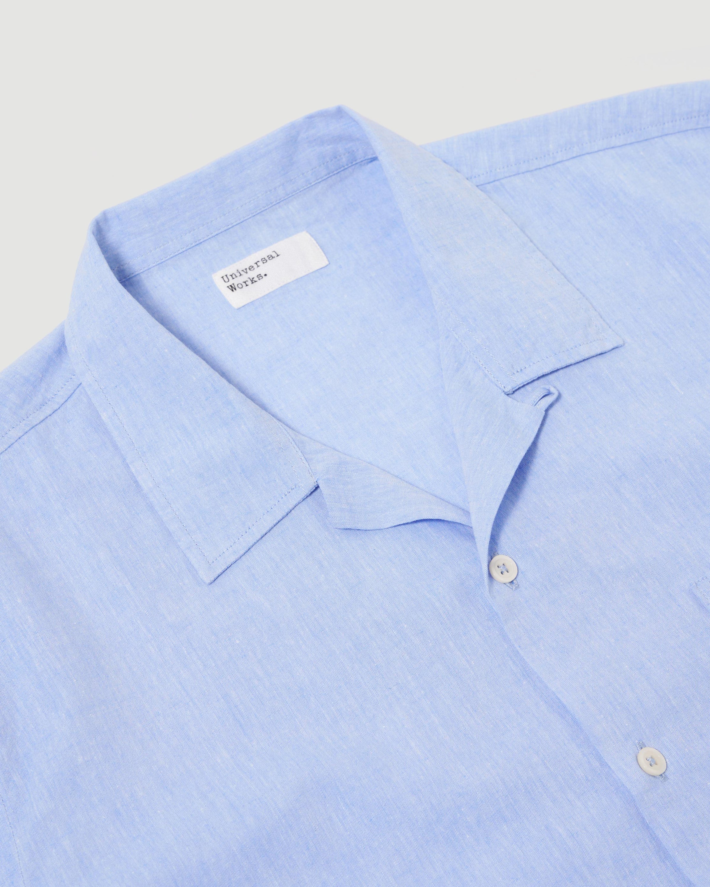 Universal Works Road Shirt Sky Blue Shirt L/S Men