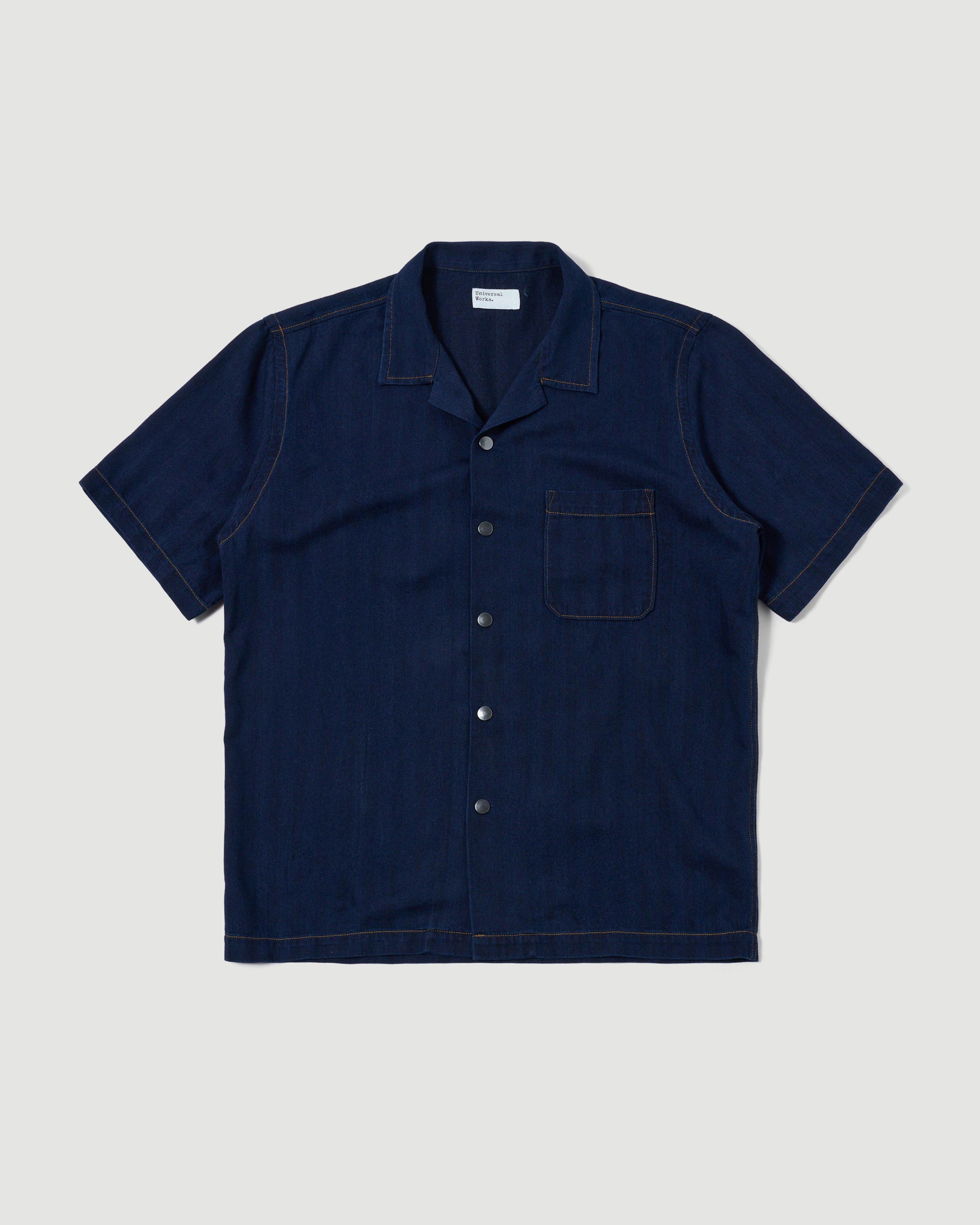 Universal Works Road Shirt Indigo Shirt L/S Men