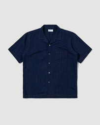 Universal Works Road Shirt Indigo Shirt L/S Men