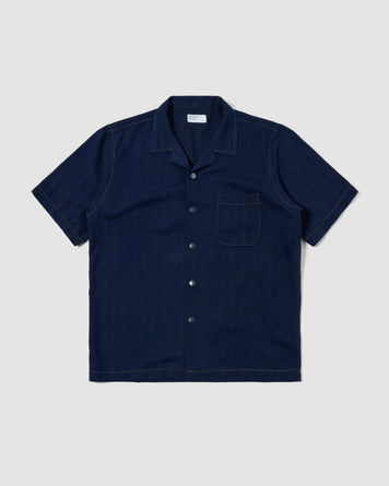 Universal Works Road Shirt Indigo Shirt L/S Men