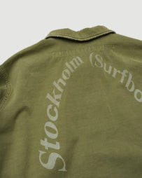 Stockholm Surfboard Club Club Overshirt Military Green Shirt L/S Men