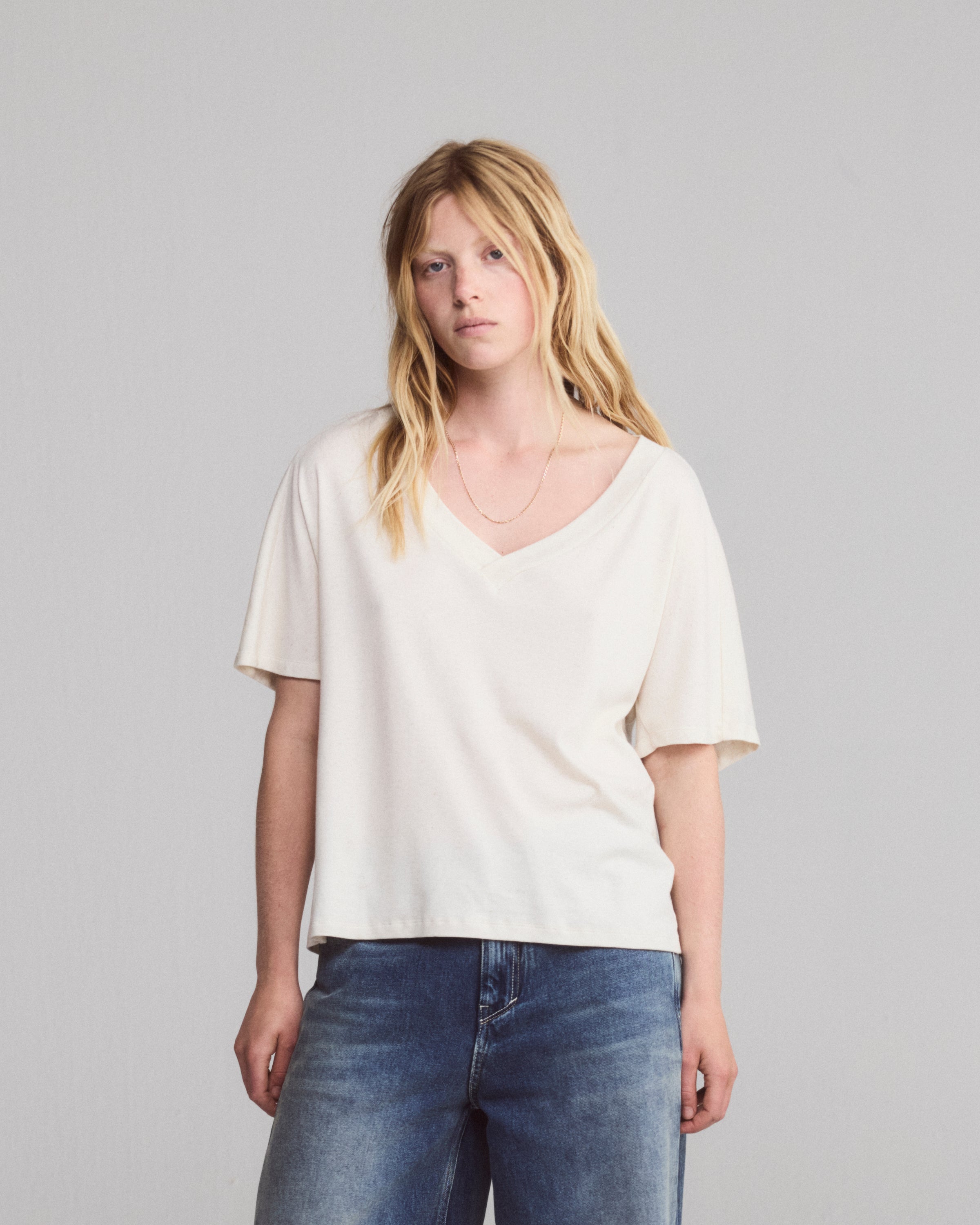 Tenue. Vi White T-shirt S/S Women