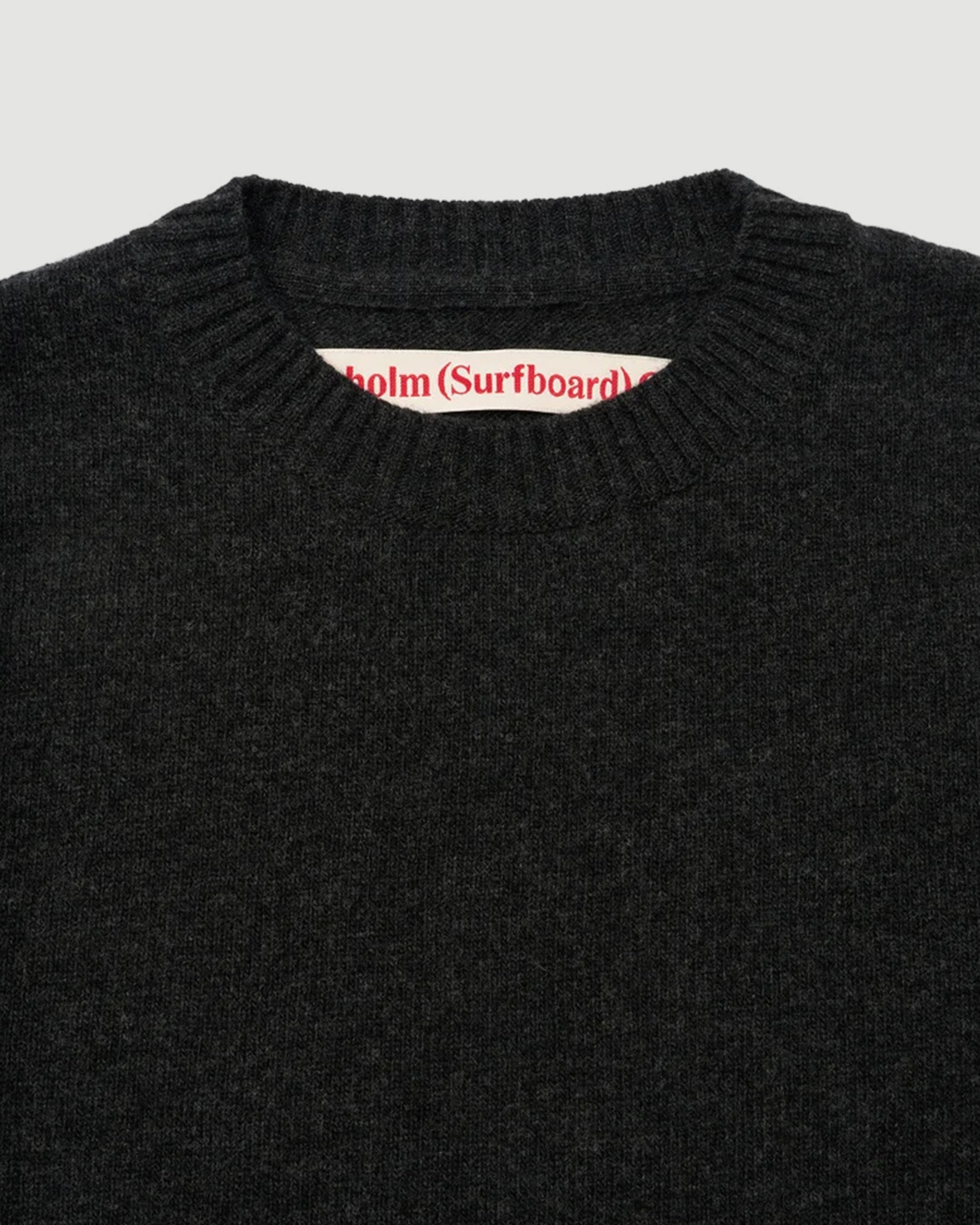 Stockholm Surfboard Club Benny Sweater Faded Black Sweater Men
