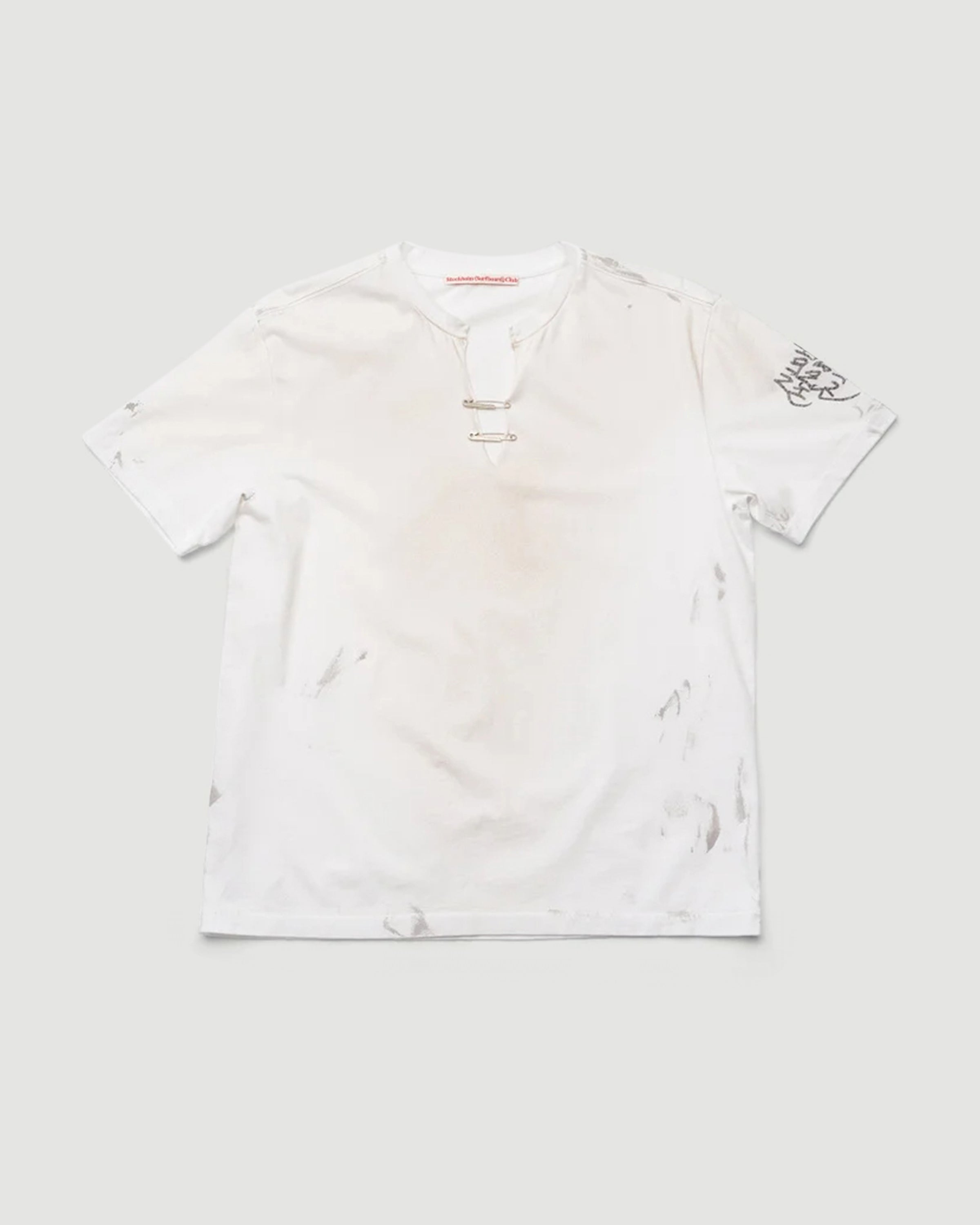 Stockholm Surfboard Club Franz Pin Tee Dirty White T-shirt S/S Men