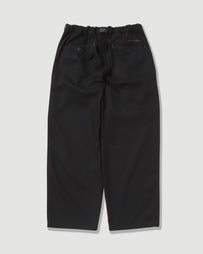 and wander REWOOL Tweed Wide Pants Black Pants Men