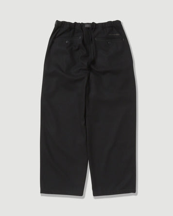 and wander REWOOL Tweed Wide Pants Black Pants Men