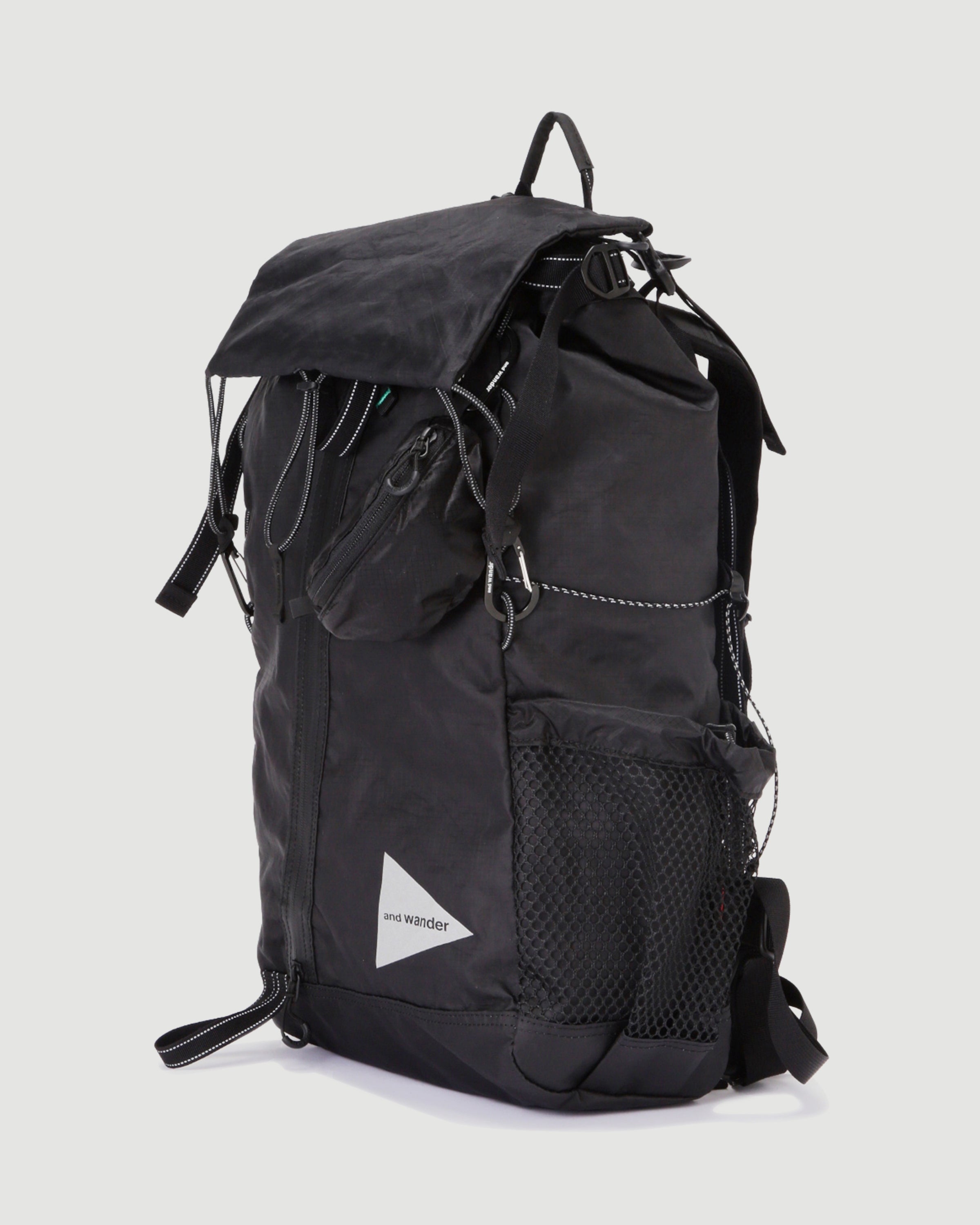 And Wander ECOPAK 30L Backpack Black Bags Unisex