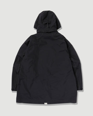 and wander Rain Proof Coat Black JKT Long Men