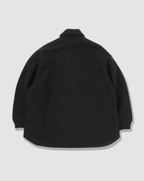 and wander Wool Shaggy Jacket Long Black JKT Long Men