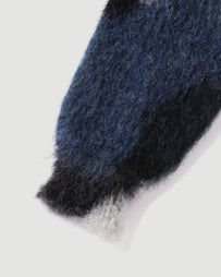 and wander Mix colour Shaggy Knit Sweater Black Mix Knitwear Men