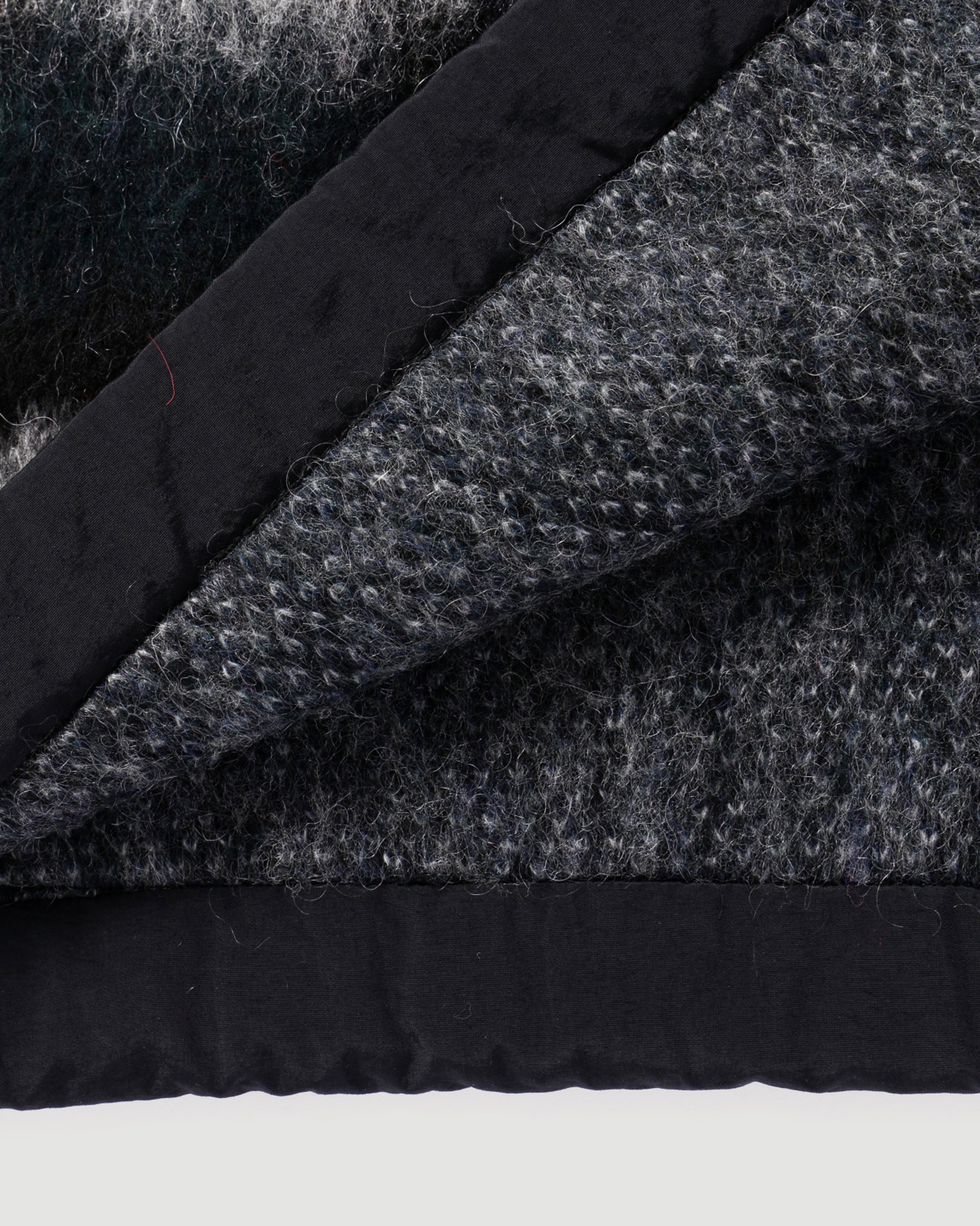 and wander Mix colour Shaggy Knit Sweater Black Mix Knitwear Men