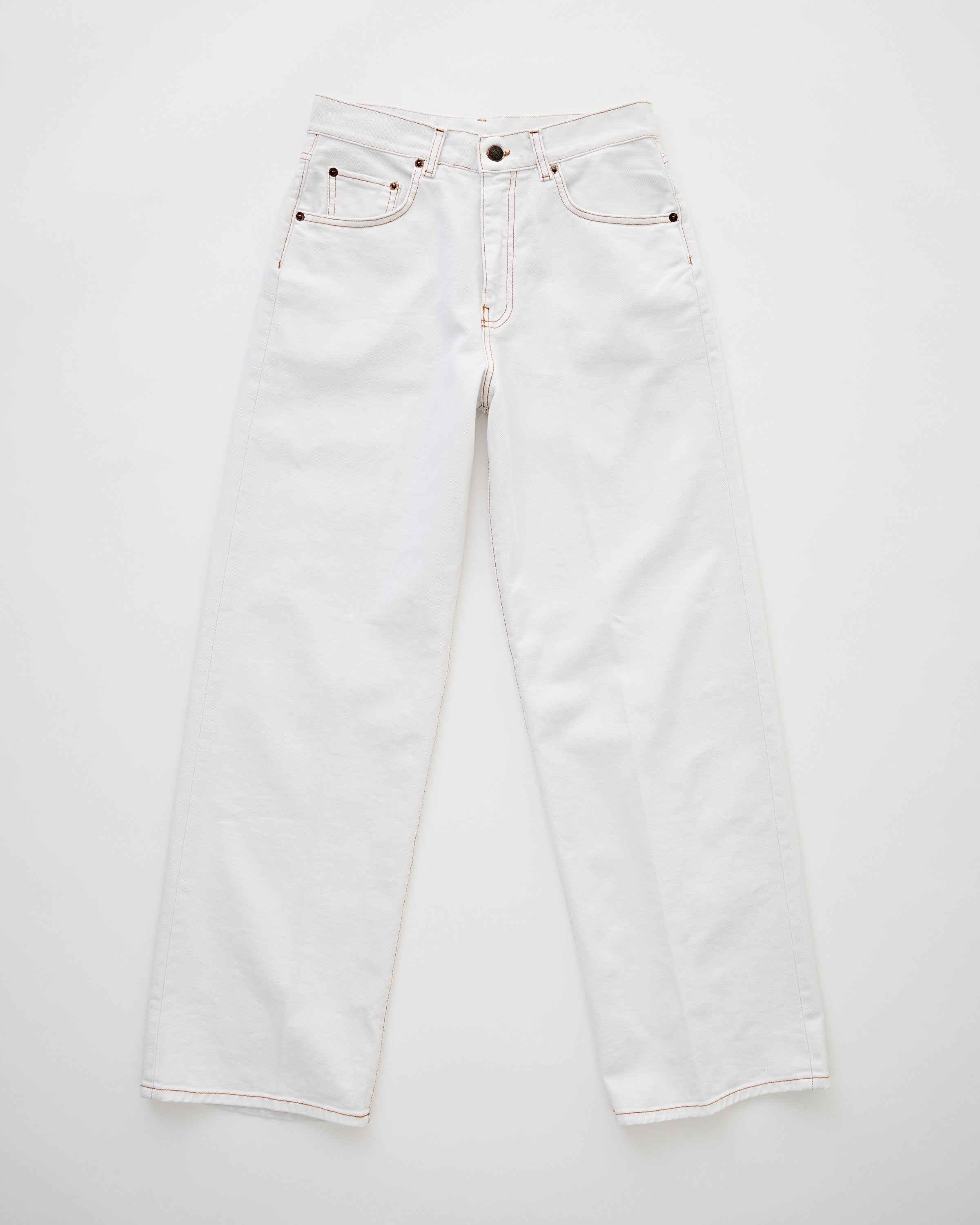 6397 Wide Jean Chalk White Denim Women