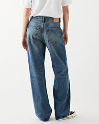 6397 Wide Jean Worn Medium Denim Women