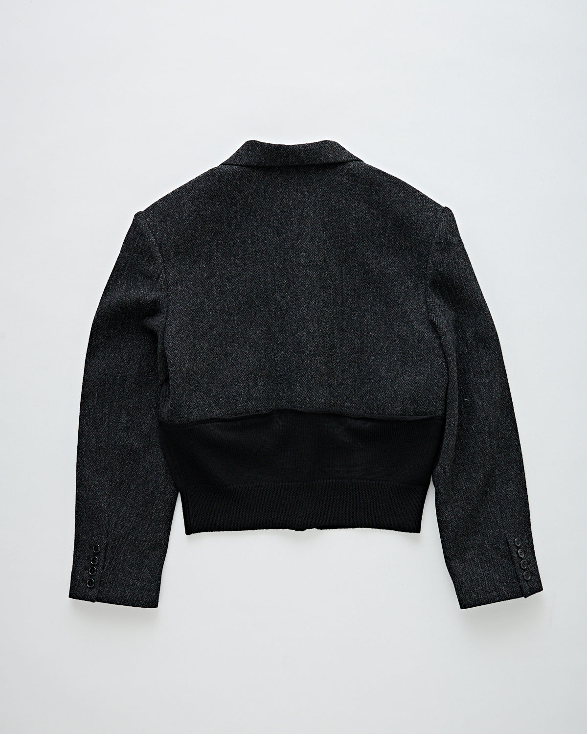 6397 Rib Blazer Jacket Charcoal JKT Long Women
