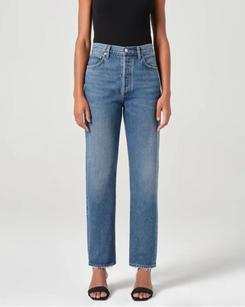 AgoldE 90's Jean Pinch Essence Denim Women