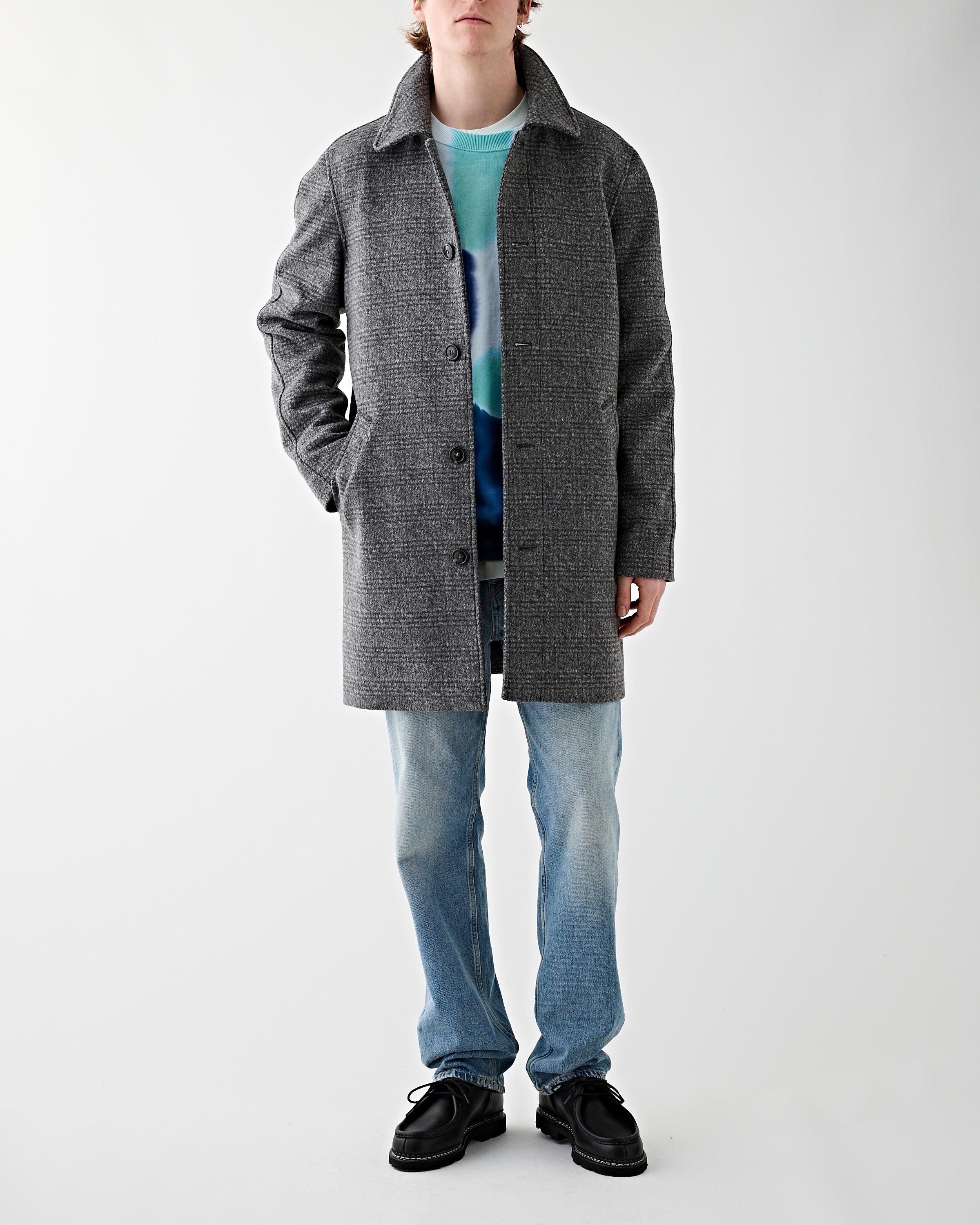 A.P.C. New Mac Pete Grey JKT Long Men