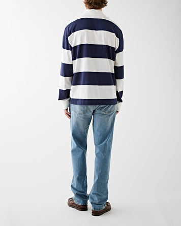 A.P.C. Polo Riley Dark Navy T-shirt L/S Men