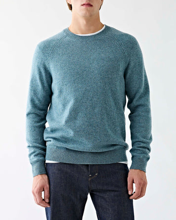 A.P.C. Pull Pierre Bleu Gris Knitwear Men