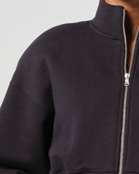 AgoldE Asta Zip Sweatshirt Black Sweater Women