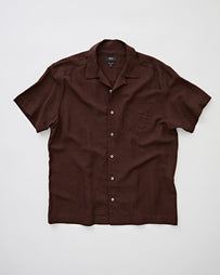 A.P.C. Chemisette Roy Brown Shirt S/S Men