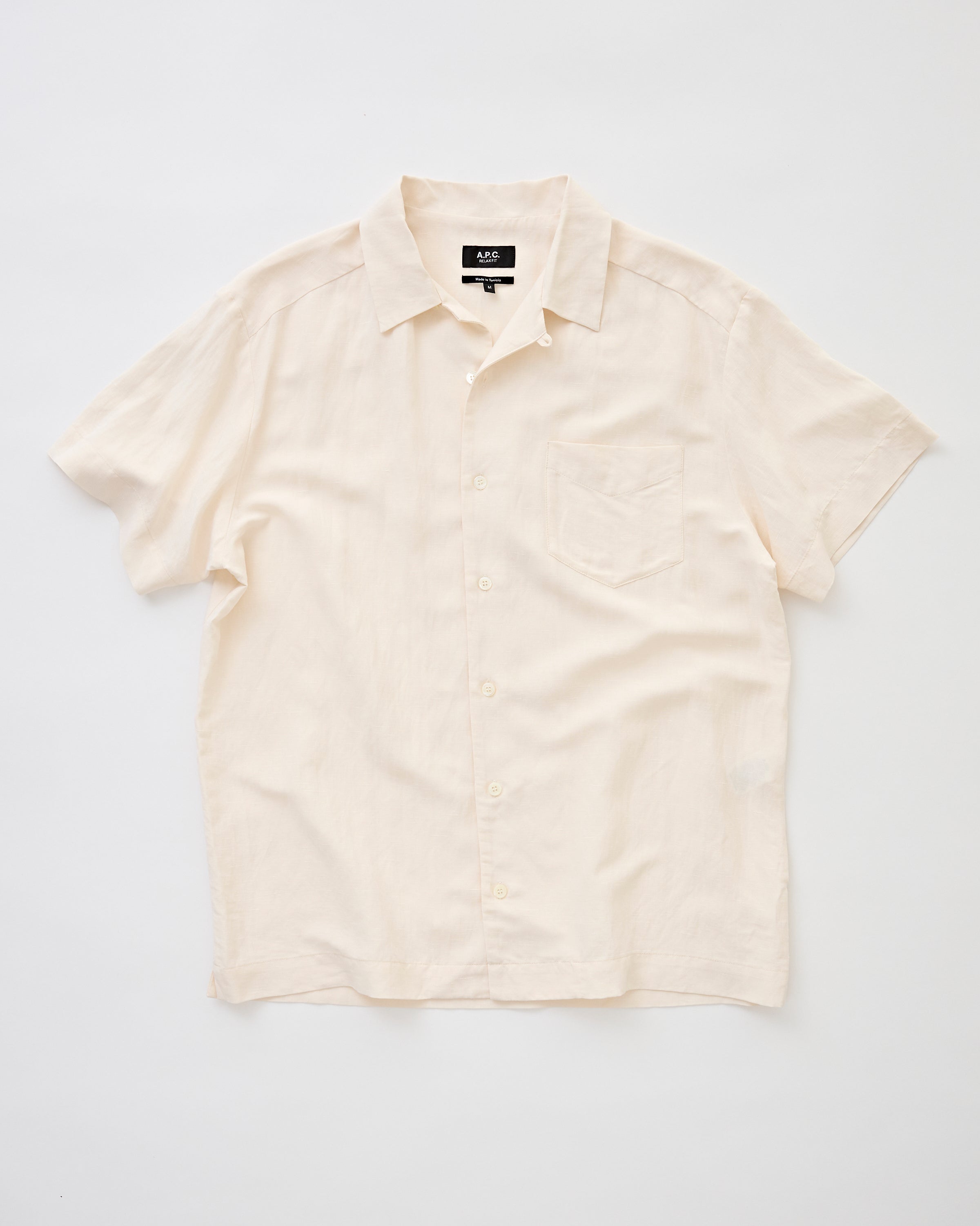 A.P.C. Chemisette Roy Ecru Shirt S/S Men