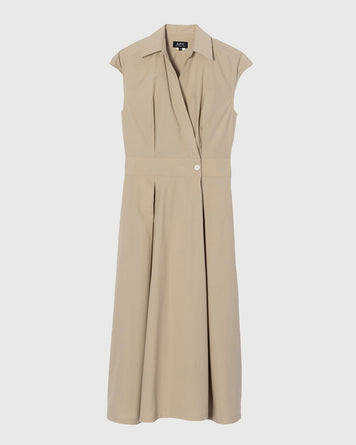 A.P.C. Robe Athena Beige WOMEN DRESSES