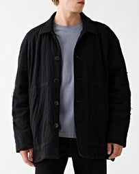 Applied Art Forms AM2-3 Wool Coat Black JKT Short Men