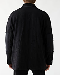 Applied Art Forms AM2-3 Wool Coat Black JKT Short Men