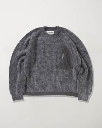 and wander Mohair Wool Sweater Grey Sweater Men