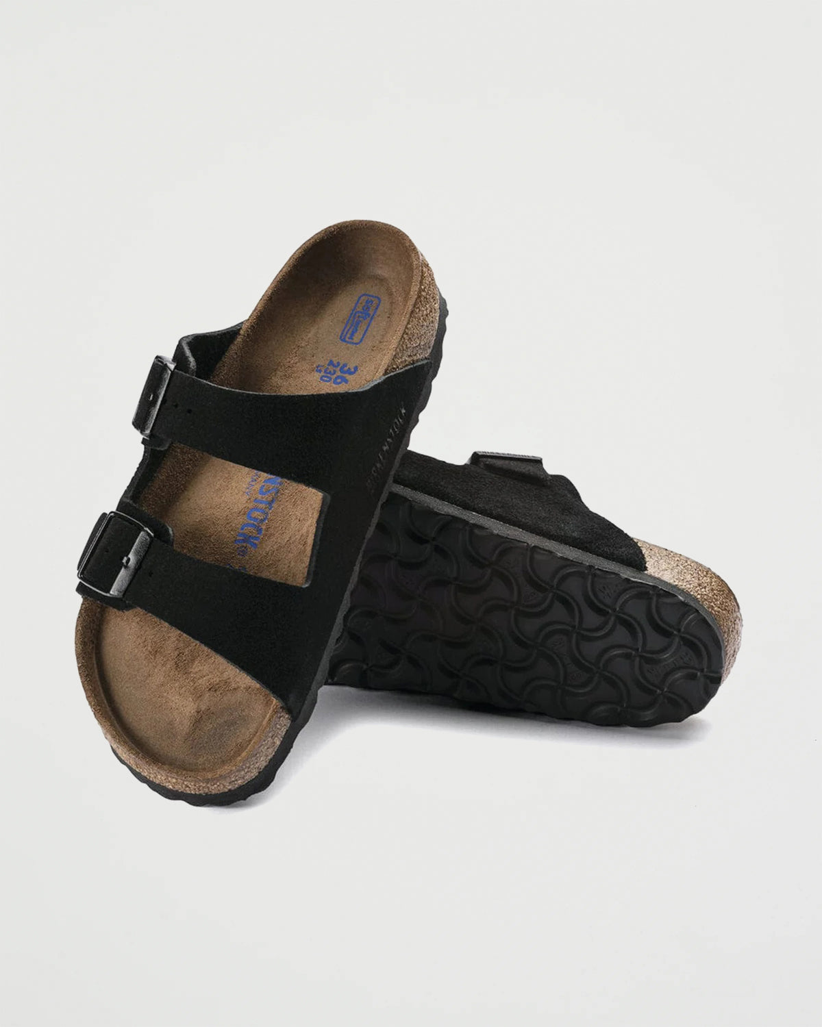 Birkenstock Arizona Black Narrow Suede Shoes Leather Unisex