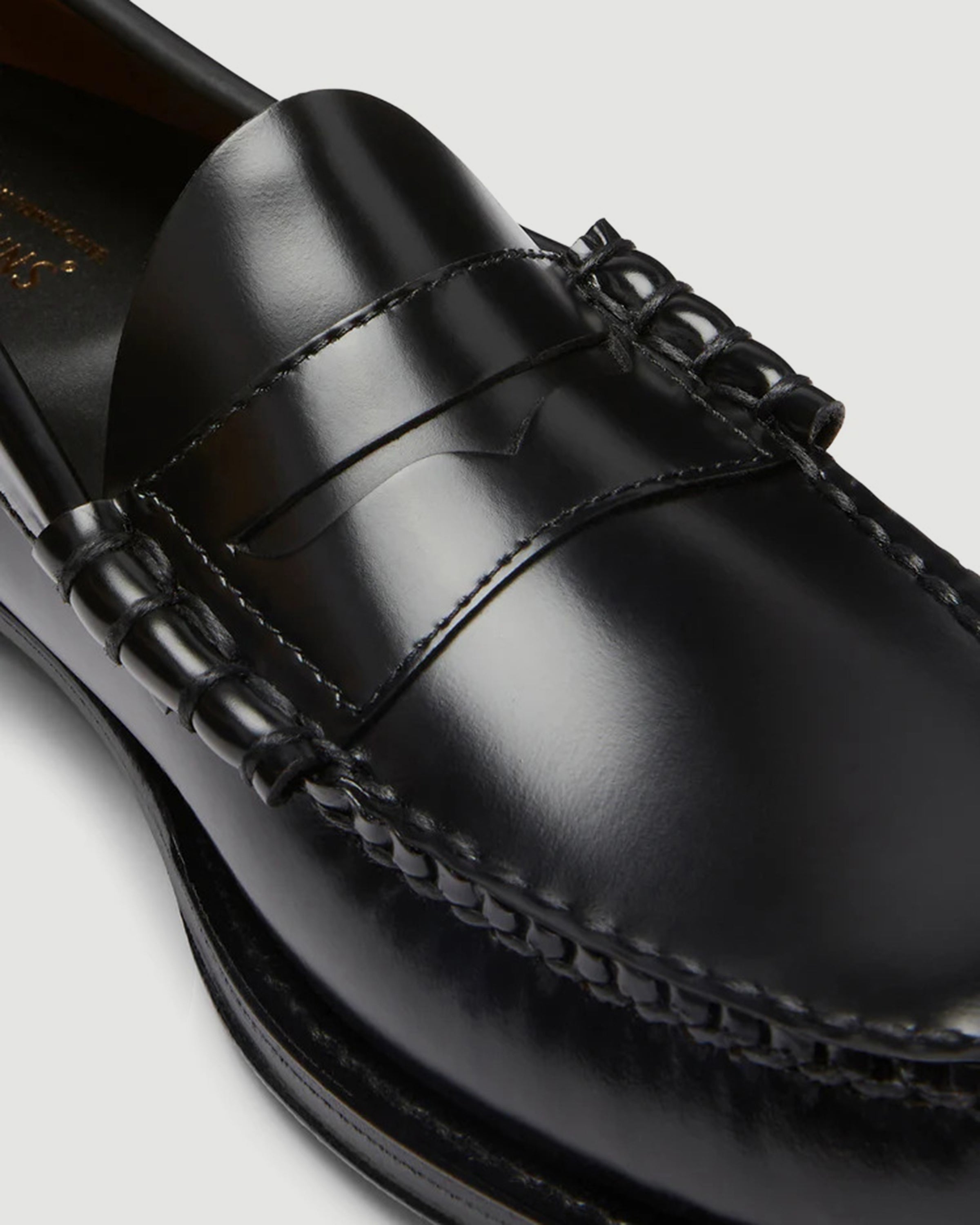 G.H. Bass Weejuns Larson Black Leather Loafer Shoes Leather Men