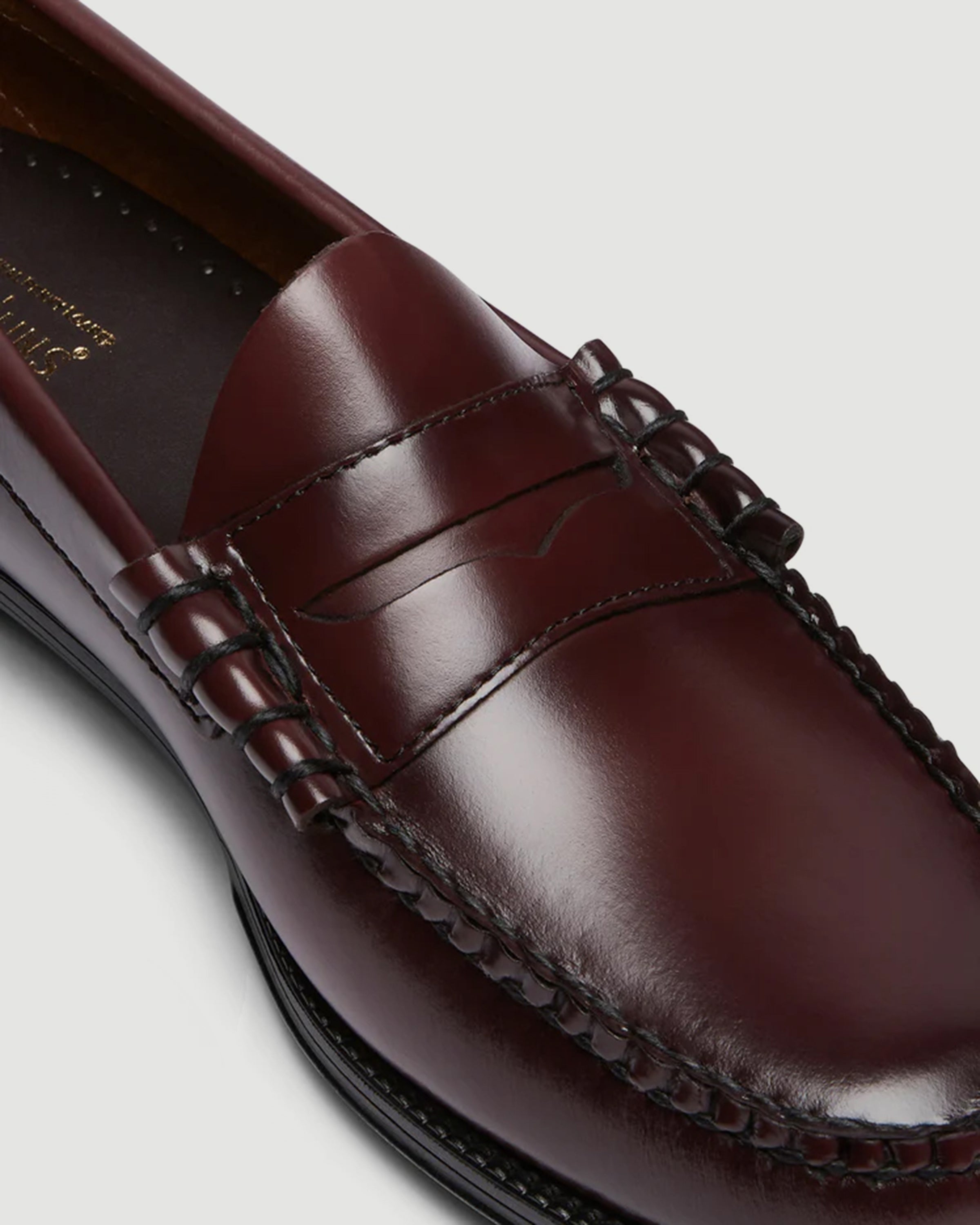 G.H. Bass Weejuns Larson Wine Leather Loafer Shoes Leather Men