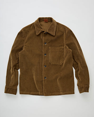 Barena Venezia Overshirt Cedrone Matador Tobacco JKT Short Men