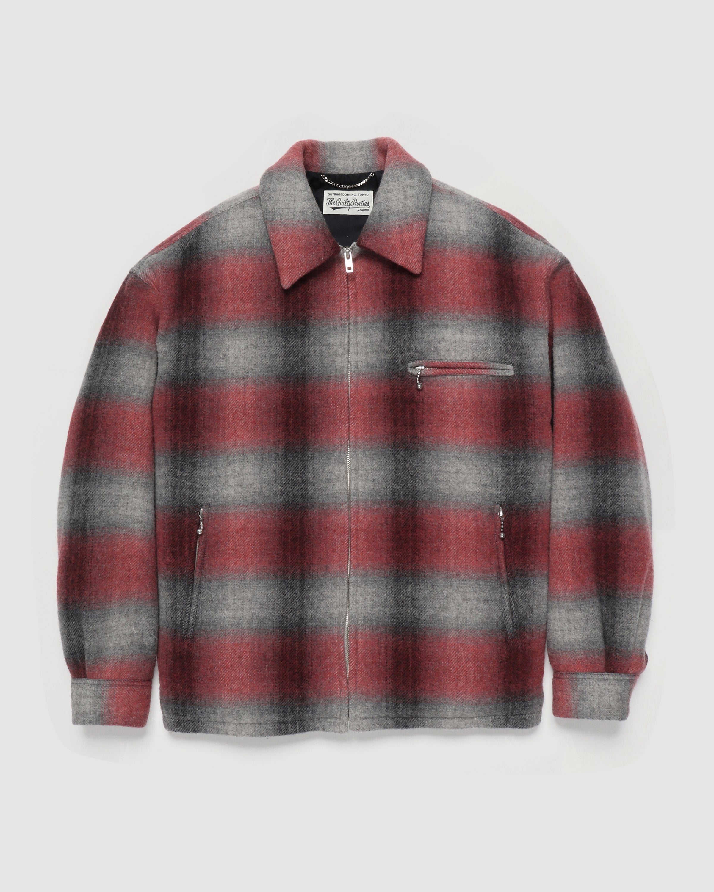 Wacko Maria Ombre Check 50's Jacket (Type-1) Red JKT Short Men