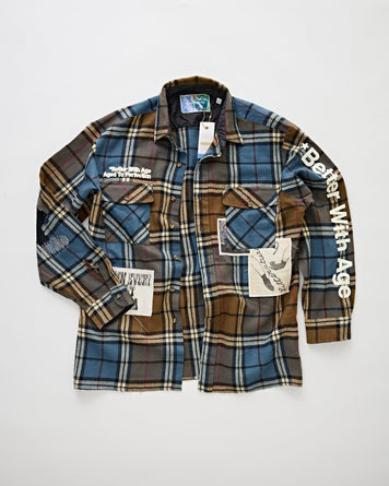 Better With Age Muir Repair Flannel Multicolour Shirt L/S Men