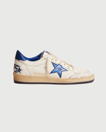 Golden Goose Ballstar Nappa Upper White & Blue Star Shoes Sneakers Men