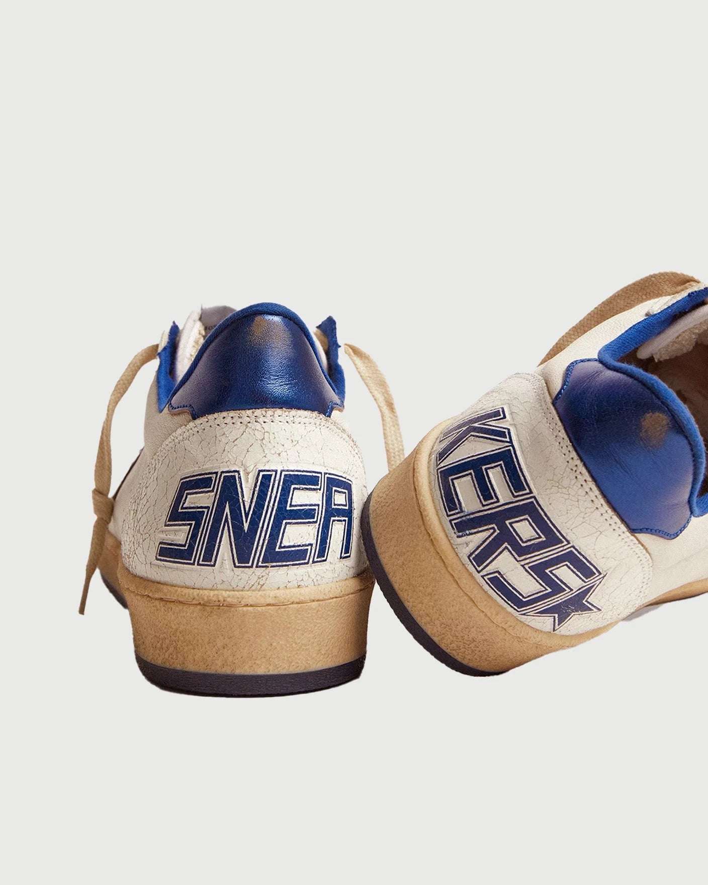 Golden Goose Ballstar Nappa Upper White & Blue Star Shoes Sneakers Men