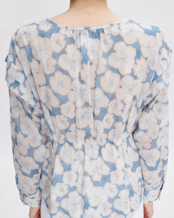 A.P.C. Blouse Bello Blue Grey WOMEN BLOUSES