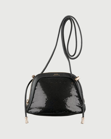 A.P.C. Bourse Ninon Small Black Sequin Bags Women